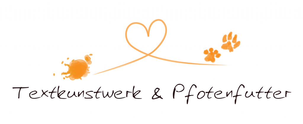 Textkunstwerk und Pfotenfutter Logo